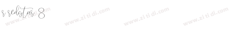r redstar_8字体转换